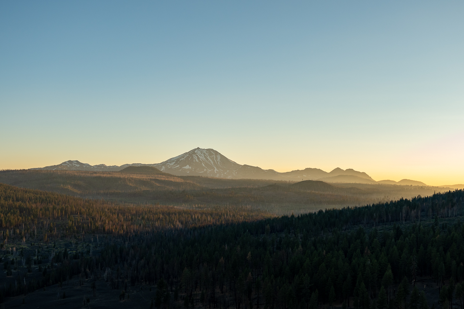 Mt. Lassen at sunset